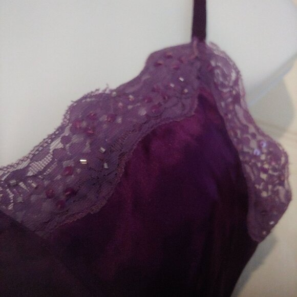 Magazine Clothing Co. Purple Fairy Goth Grunge Whimsy Y2K Baby Boll Satin Top S - Picture 8 of 12